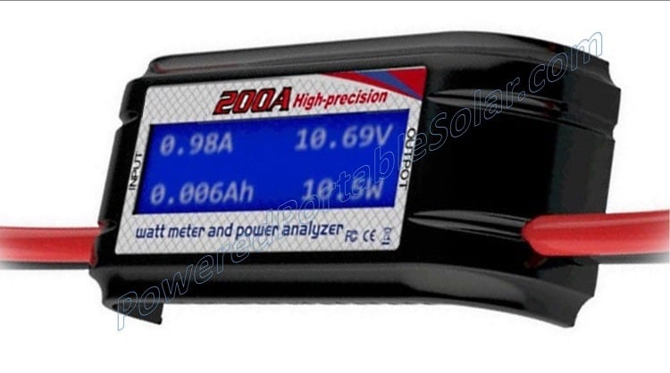 200A Solar Panel Watt Meter