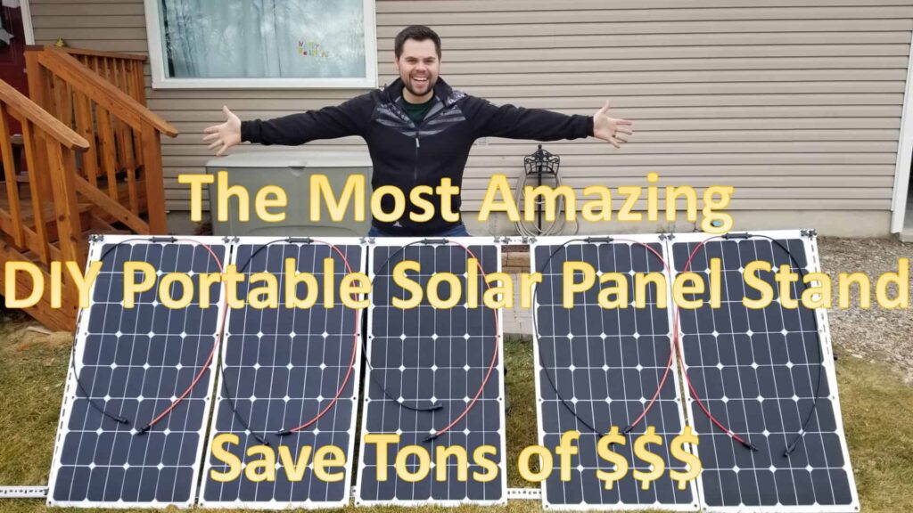 DIY Portable Solar Panel Stand Mount Very Affordable Thumbnail