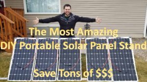 DIY Portable Solar Panel Stand Mount Very Affordable Thumbnail