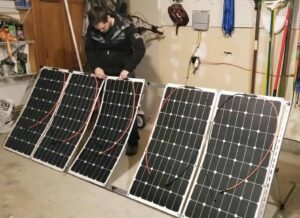 Mounting Solar Panels to Stand