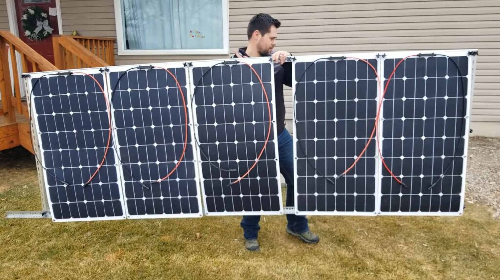 Portable Solar Panel Stand