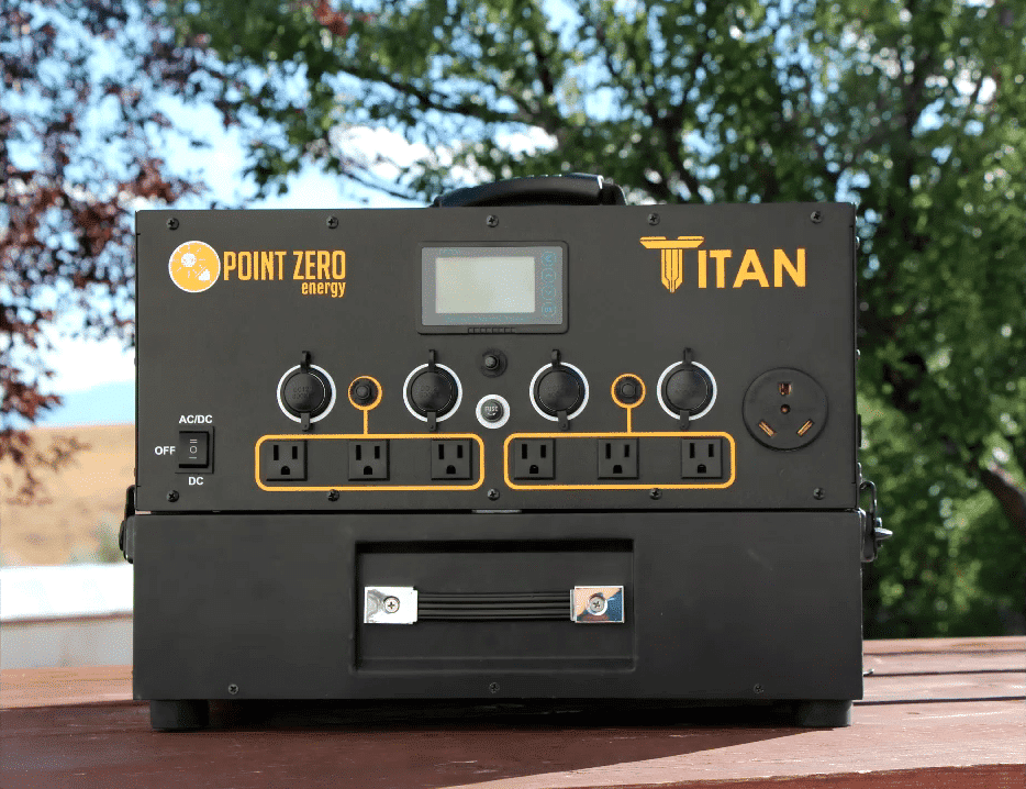 powered portable solar titan generator