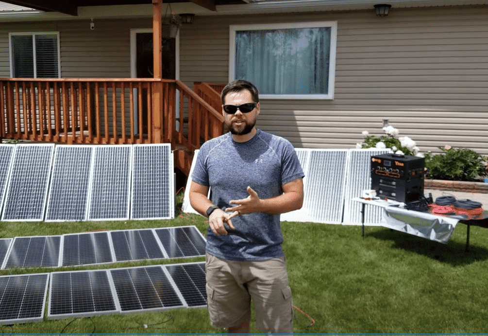 powered portable solar titan generator