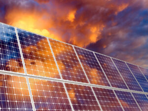 portable solar panels convert sunlight to ac power